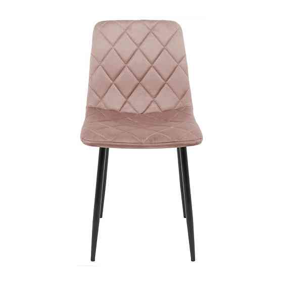 Стілець крісло м'який GarretDesign U Malcolm 22 чорні ніжки Рожевий Київ