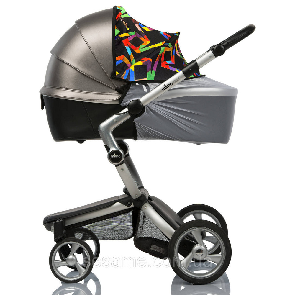 Солнцезащитный козырек Кап на коляску с белой москитной сеткой Геометрия Must Have Shade 2в1 Харьков - изображение 1