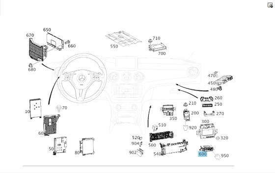 Mercedes-Benz  A2469004512 Блок керування гальмом стоянки SLK/SLC R172 ML/GLE W166 GL/GLS X166 AMG GT Coupe С190 CLA Shooting Brake X117 CLA C117 GLA  Одеса