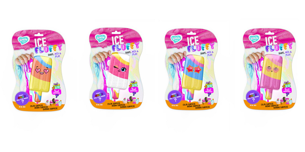 Лизун-антистрес TM Lovin Ice Fluffy пломбір 110 мл, шт Київ - фото 1