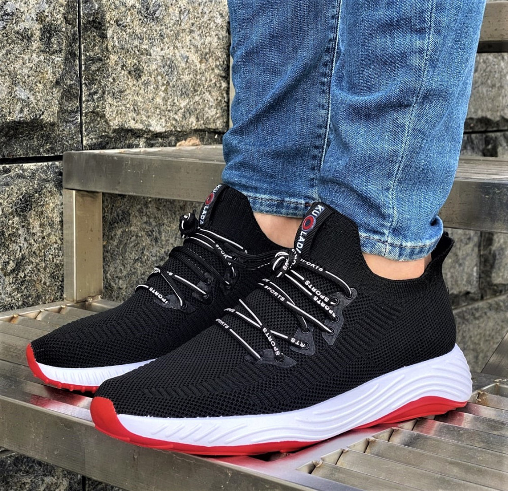 Кросівки Чоловічі Чорні Тканинні Boost Пінка (розміри: 45) Дніпро - фото 3