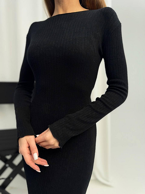 Женское трендовое платье из трикотажа рубчик Одесса - изображение 9