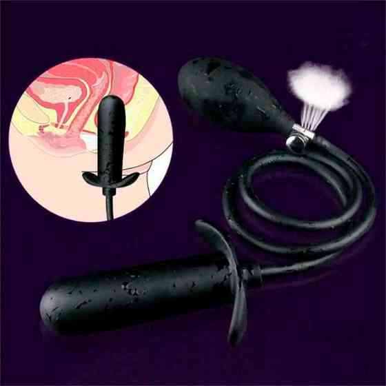 Надувний анальний розширювач Прямий корок 2,9 см — 4,5 см — Анальні іграшки Вінниця