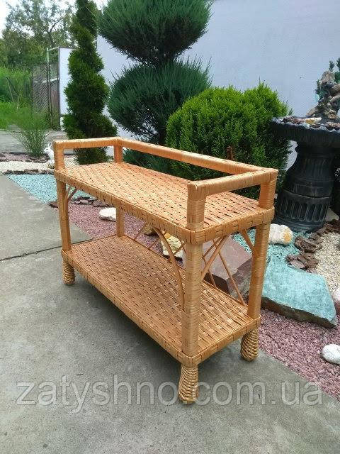 Полка плетеная для обуви из лозы Киев - изображение 4