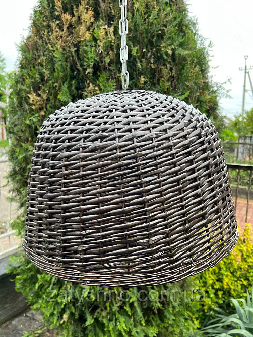 Люстра коричнева плетена Київ - фото 2