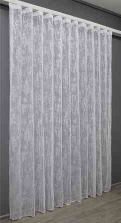 Тюль VR-Textil 1400т Мармур Жакард Білий 250х250 см (43-340) Київ