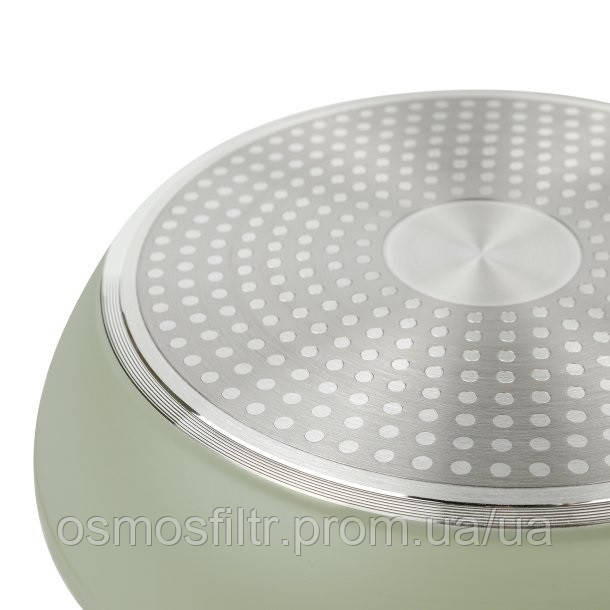 Сковорода Axentia Blackline Ø 24 см  ручка нерж аллюминиевая антипригарное покрытие PTFE (135650) Киев - изображение 5