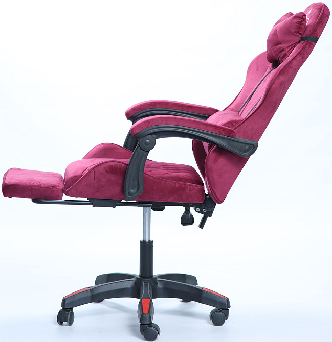 Крісло геймерське DIEGO ALCANTARA PRO Cherry Київ - фото 5