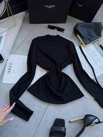 Жіночий теплий базовий гольф з ангори рубчик Чорний, 48/52 Одеса