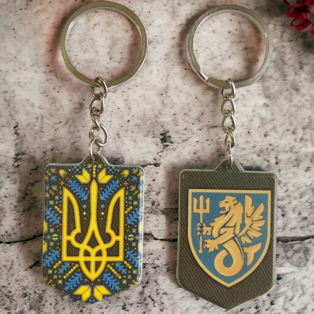 Брелок гумовий  37 окрема бригада морської піхоти Київ - фото 2