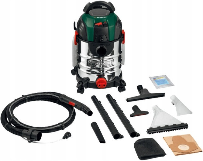 Пилосос промисловий 20 літрів для сухого та вологого прибирання Parkside (PWS 20 C2) 1600 Вт Нововолинськ - фото 5