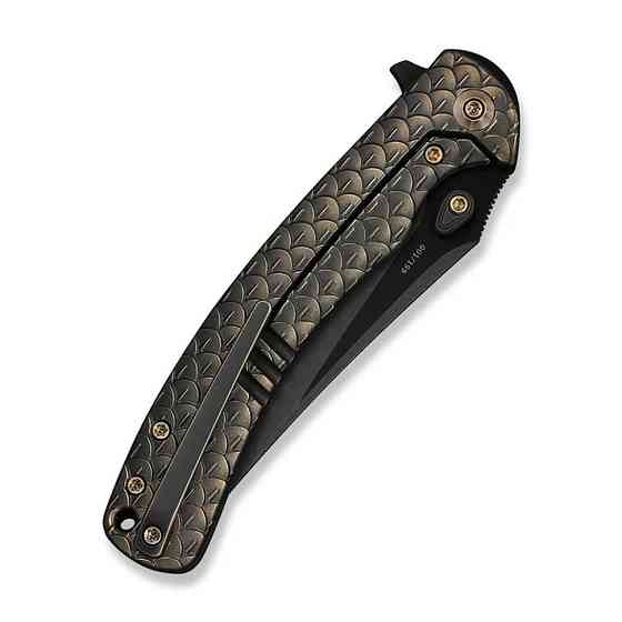 Ніж складаний туристичний Weknife Dracarys, (9.1 см) Böhler M390 / титан 6AL4V бронзовий/чорний Київ