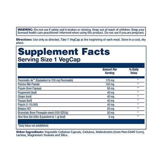 Ферменты для пищеварения SOLARAY Super Digestaway 180 veg caps Киев