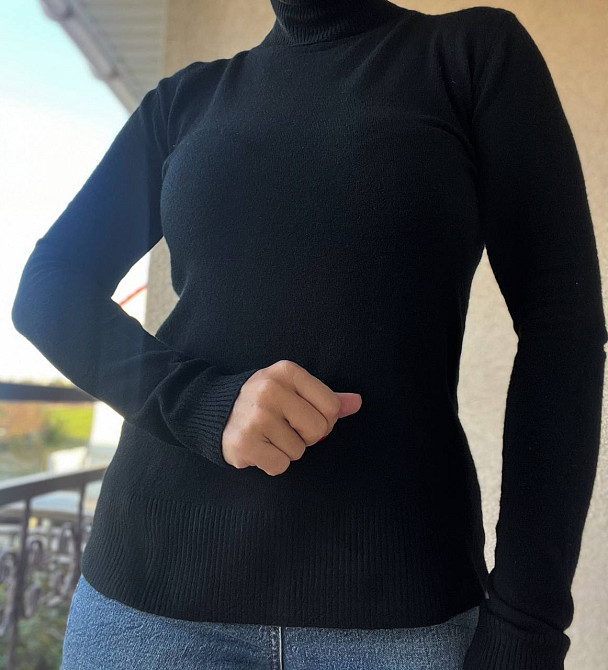 Гольф женский A-N 202 водолазка высокое горло, черный, one size Киев - изображение 2
