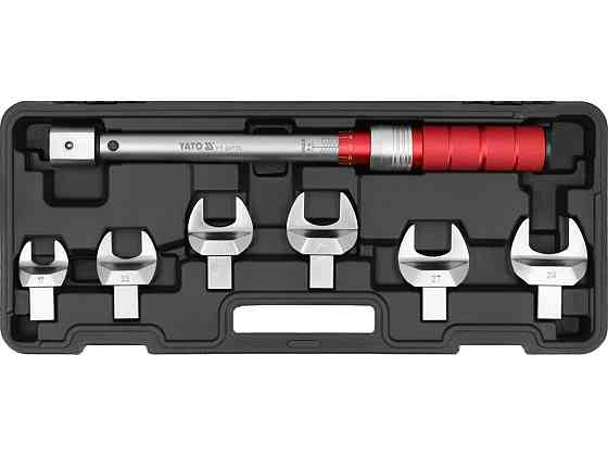 Ключ динамометричний YATO з 6 ріжковими вставками М17-М29, F= 10- 100 Нм для кондиціонерних систем Одеса