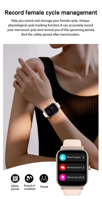 Умные часы Huafit Watch GTS: сенсорный экран, водонепроницаемость IP67, фитнес-трекер розовий Киев - изображение 2