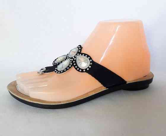 Женские Тапочки Шлёпанцы Сланцы Вьетнамки Чёрные (размеры: 36,37) Днепр