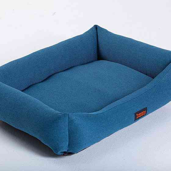 Лежак для собак и котов Happy Peppy (Хэппи Пеппи) Sofa Рогожка 45х60 см, Синий Запорожье