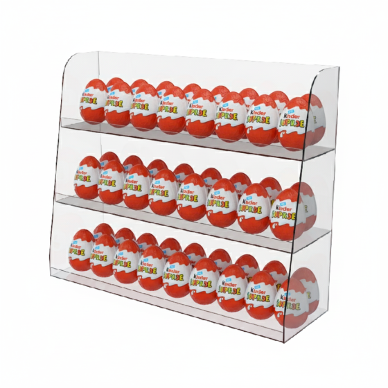 Подставка EKOSTAR под товар витрина 3-х ярусная 550х170х450 Киев