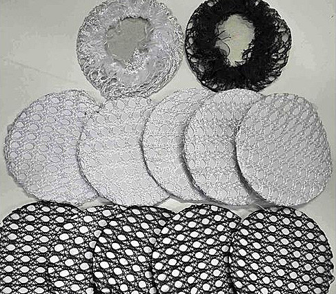 Сеточка для волос белые и черные 12 шт Киев - изображение 1