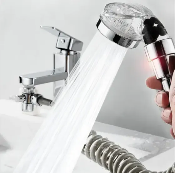 Душевая система на умывальник с турмалином Modified Faucet With external Shower Коломыя