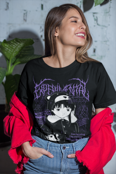 Футболка аниме Сериал Експериментс Лаин Лаин оверсайз (S/M/L) Черний AnimeJ0108 Днепр - изображение 5