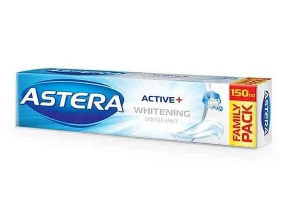 Зубная паста 150г Active Whitening Отбеливающая ТМ ASTERA Киев - изображение 1
