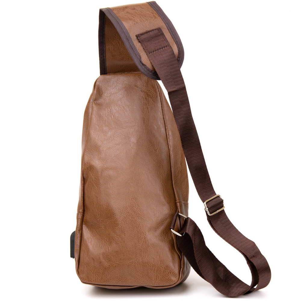 Сумка кросс боди с эмблемой из кожзама Рыжая (Vintage) Киев - изображение 6