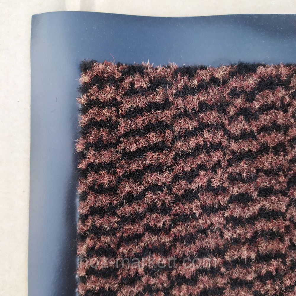 Коврик 120 х 80 см коричневый влаговпитывающий придверный грязезащитный на резиновой основе Харьков - изображение 6