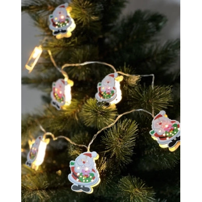 Гирлянда Chomik Санта-Клаус 1.65 м 10 LED Теплый белый (5900779854086) Вінниця - фото 3