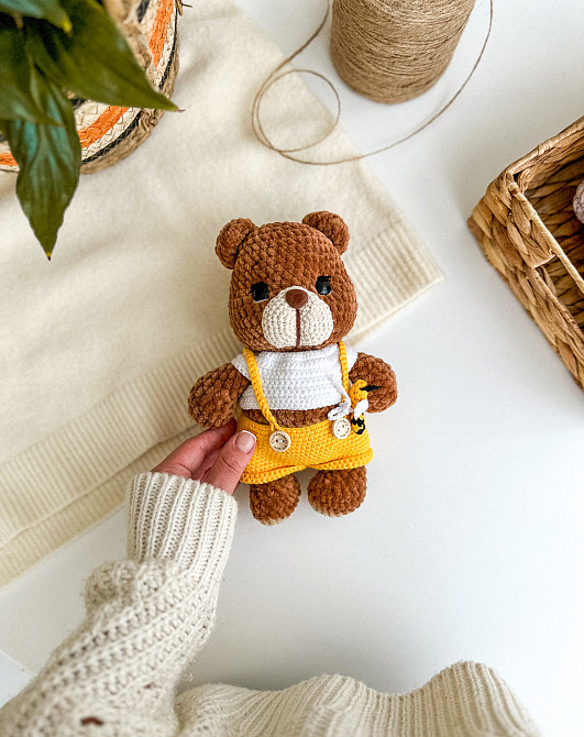 Мышка в одежде, Мастер-класс по вязанию игрушки амигурумы (уровень средний) pdf файл Киев - изображение 3