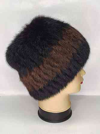 Шапка женская меховая Кубанка Рената Коричневый Харьков