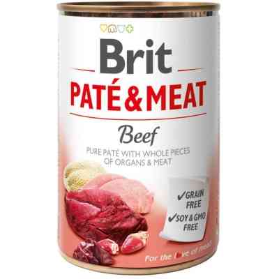 Вологий корм для собак Brit Care Pate and Meat з яловичиною (8595602557400) Вінниця