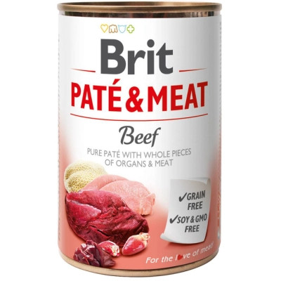 Вологий корм для собак Brit Care Pate and Meat з яловичиною (8595602557400) Вінниця - фото 1