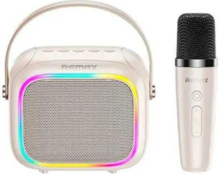 Караоке, портативная колонка REMAX RB-H13 (Bluetooth, 1200 мАч, с микрофоном, AUX, RGB)‌ Киев - изображение 2