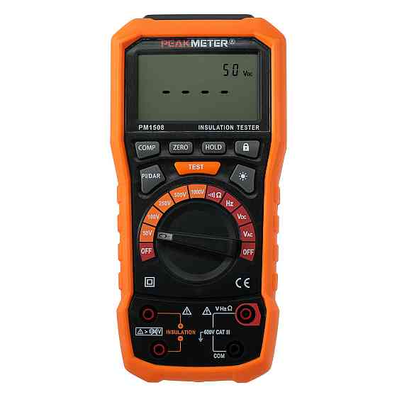 Мегаометр (0-100 ГΩ) (тестер опору ізоляції) PROTESTER PM1508 Одеса