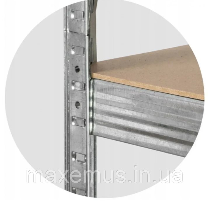 Металлический стеллаж G 9040 180×90×40 см 5 полок стеллаж для гаража склада и дома Мостиска - изображение 11