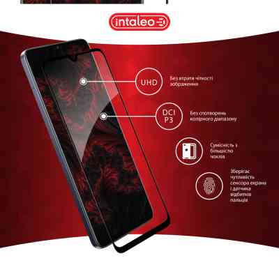 Стекло защитное Intaleo Full Glue Realme Note 60 Black (1283126608995) Винница