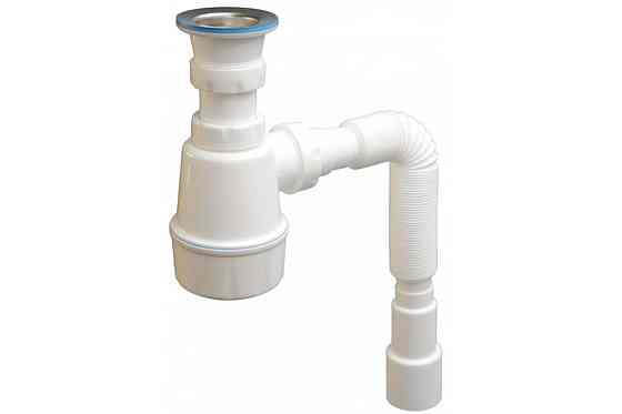 Сифон для умивальника, випуск 64мм, гофра O40/50 NOVA Харків