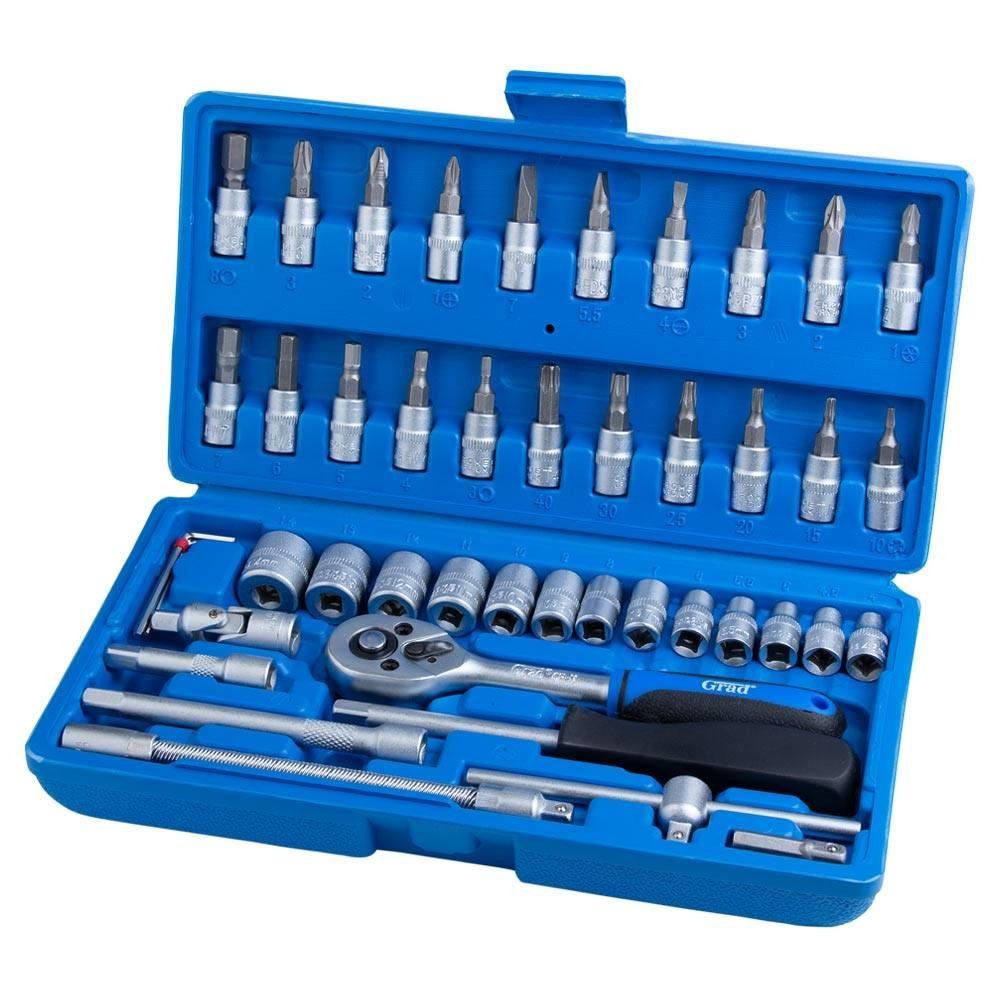 Набор торцевых насадок и биты 1/4