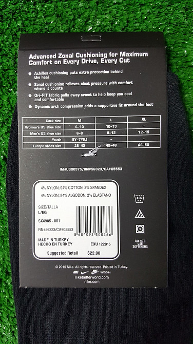 Шкарпетки демісезонні бавовна укорочені Nike Туреччина розмір 42-45 асорті Київ - фото 2