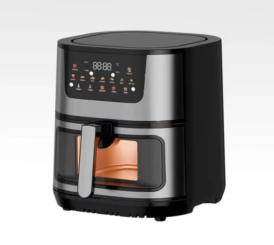 Воздушная безмасляная фритюрница, 4200ВТ, цифровой дисплей, 12.5 литров, таймер, сенсорное управление Одесса