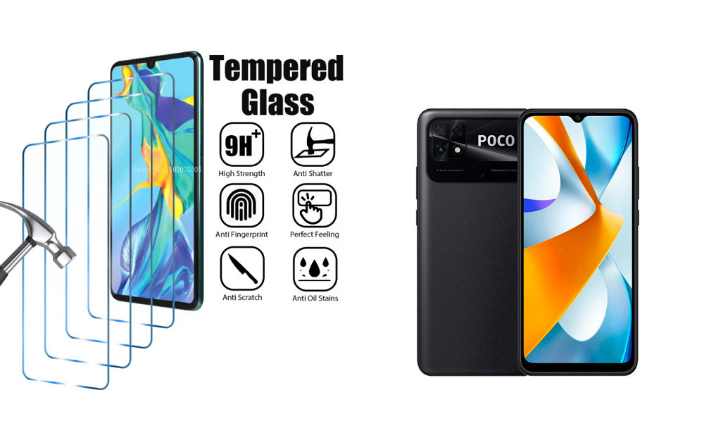 Захисне скло ArmorGlass для Poco C40 – стійке до подряпин та ударів Київ - фото 1