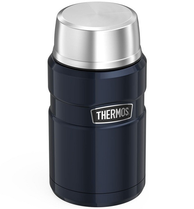 Термос для Їжи з ложкою 0.71 літра Thermos "Stainless King Food Flask" (173052) Midnight Blue Нововолинськ - фото 3