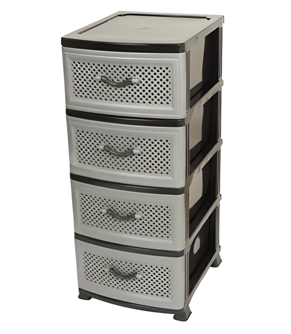 Комод Effe 4 ящика серый Харьков - изображение 1