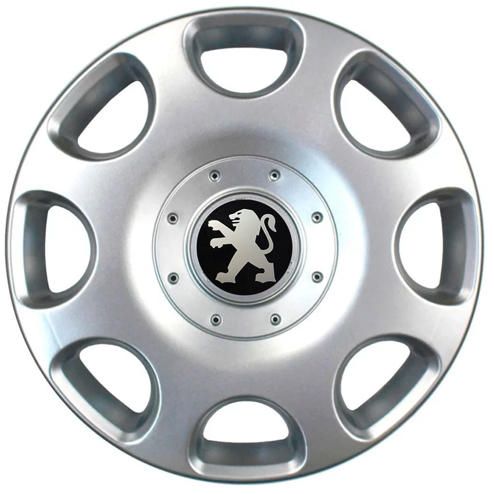 Автомобильные модельные колпаки R14 Peugeot 208 4шт, SJS, серебряные Киев - изображение 1