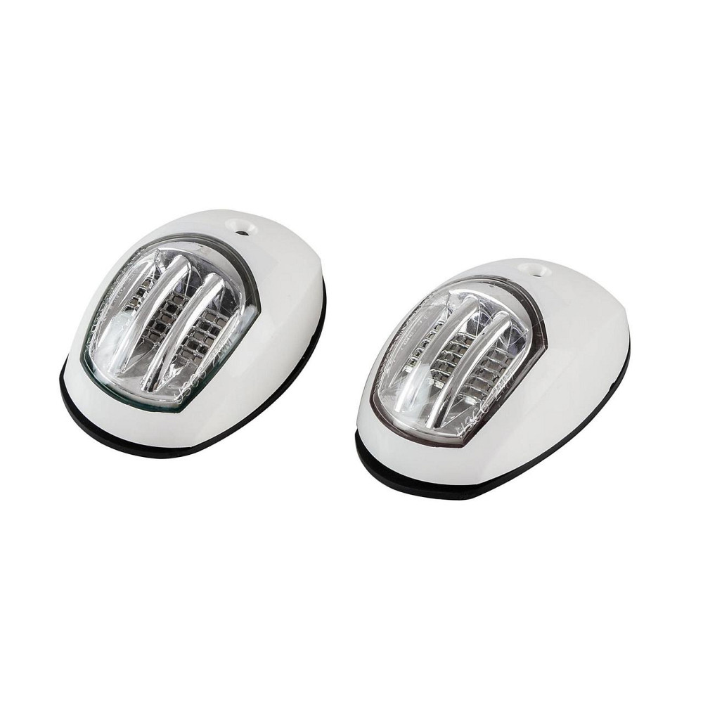 Пара навігаційних вогнів C91106PW-B LED білий корпус Київ - фото 1