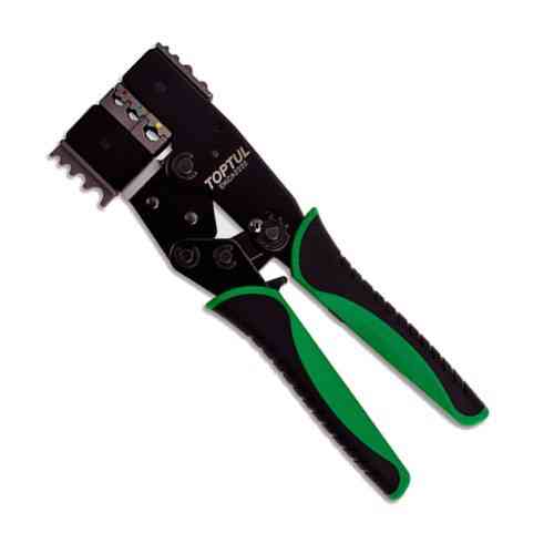 Кліщі для обтискання та зачищення дротів тріскачкові 2 в 1 TOPTUL DKCA2222 Одеса