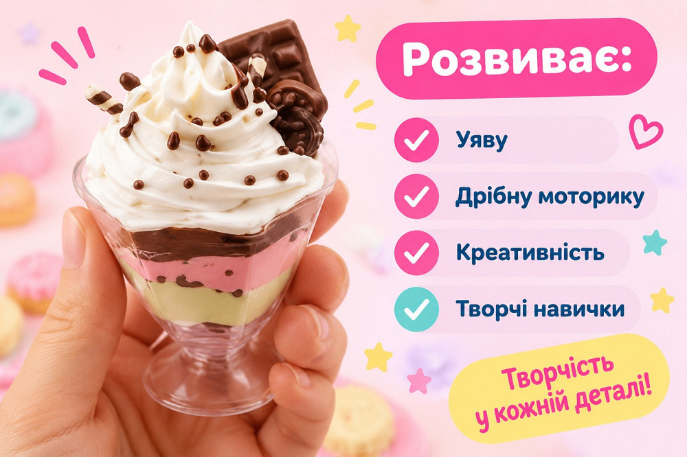 Набір для дітей для ліплення з повітряного пластиліну, дитячий для творчості та декоративного ліплення. Вік 3+ 714-2A Кам'янець-Подільський - фото 7