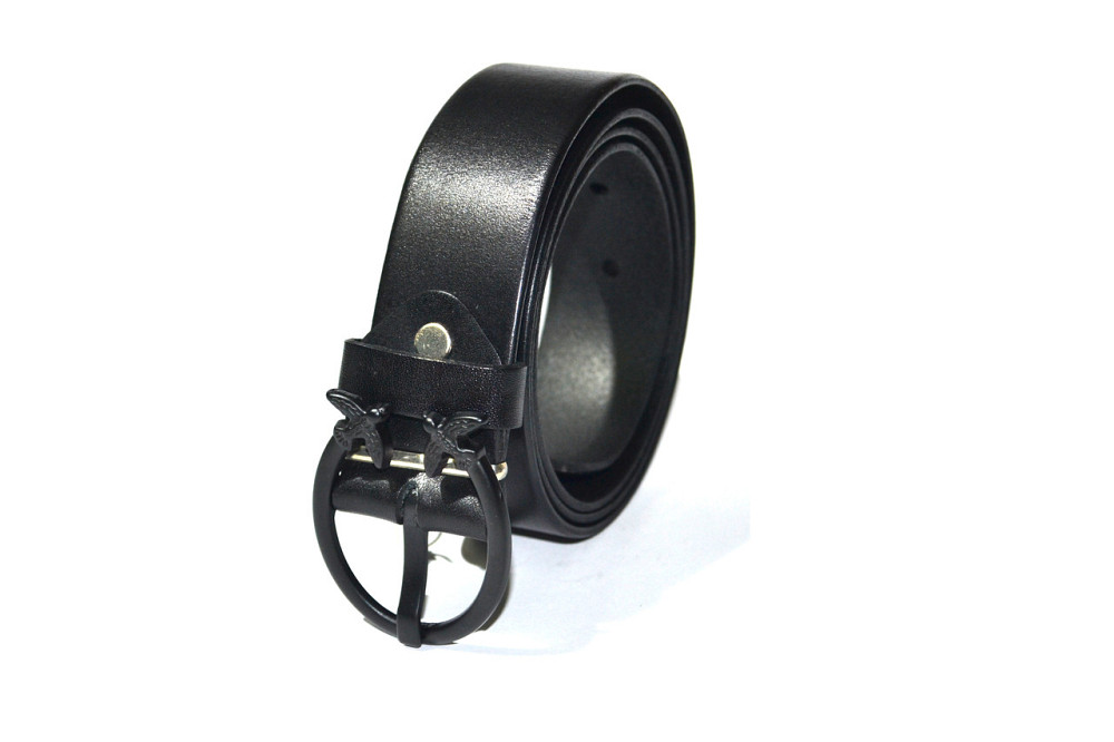 Шкіряний ремінь жіночий чорний 1250х35 мм Одеса - фото 5